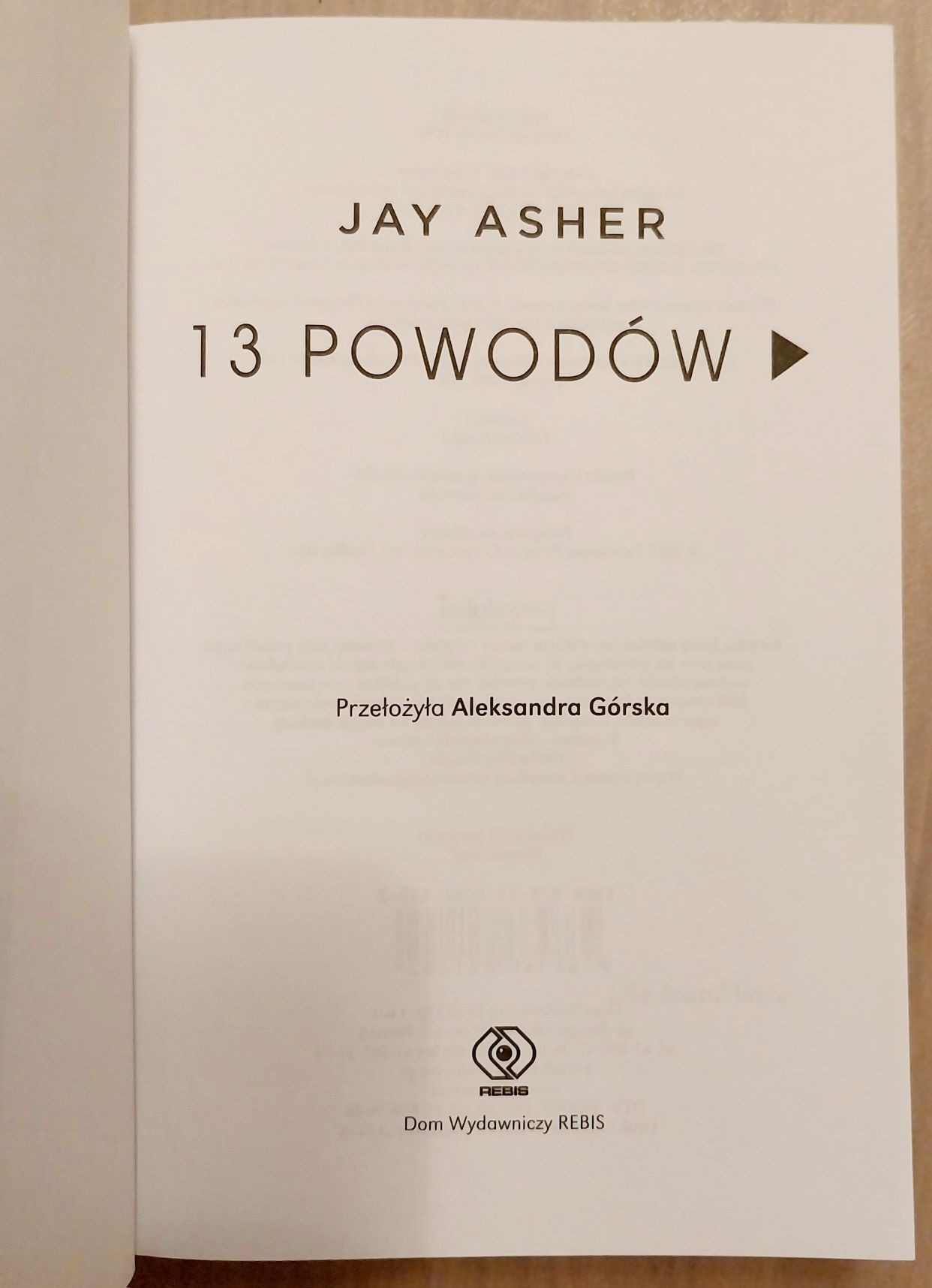 13 powodów Jay Asher