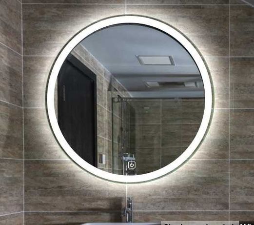 ‼️ Зеркало круглое 90 см с комбинированной лед подсветкой для ванной.