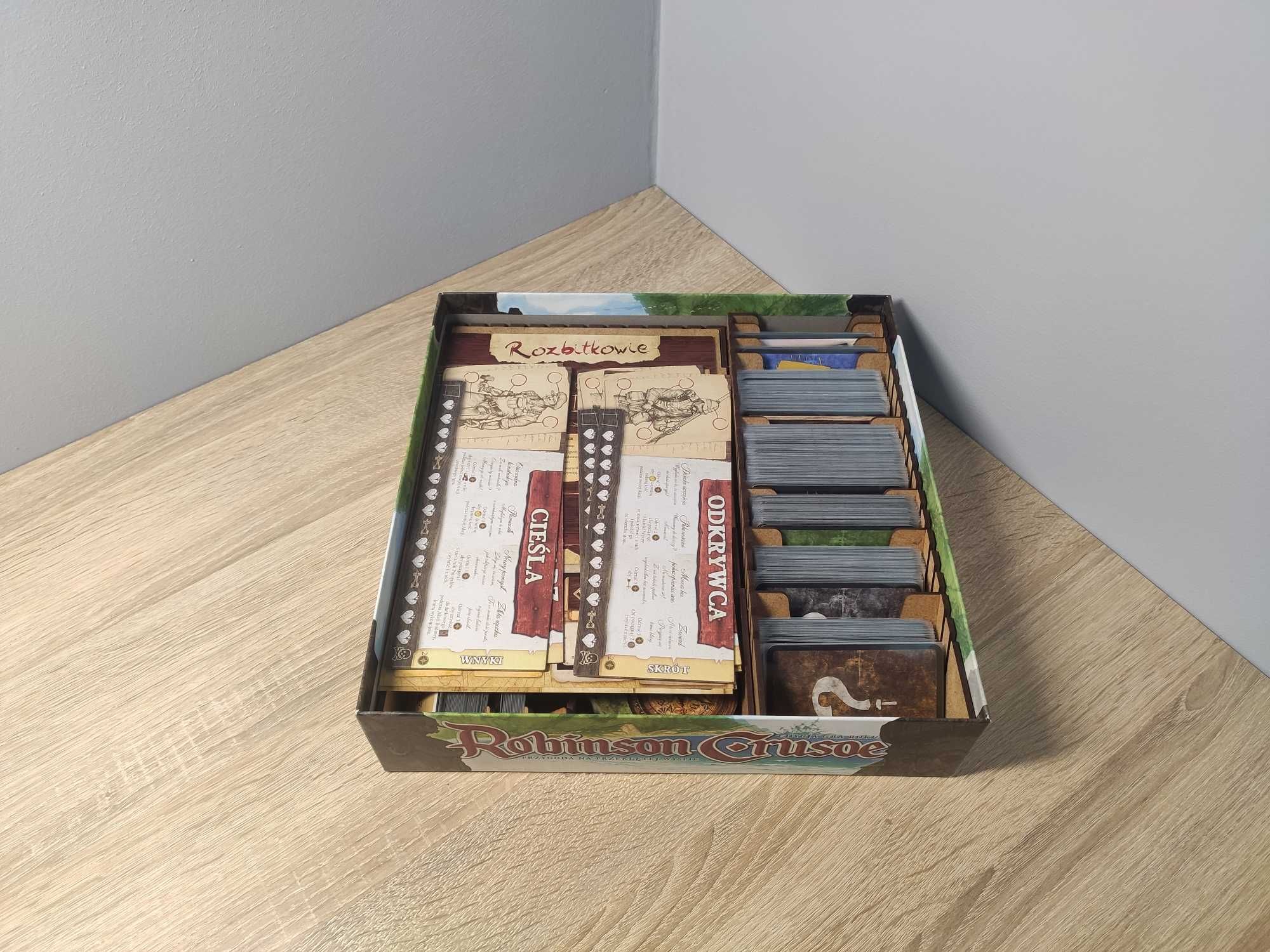 Robinson Crusoe + Dodatki + Insert + Wydruki 3D znaczników
