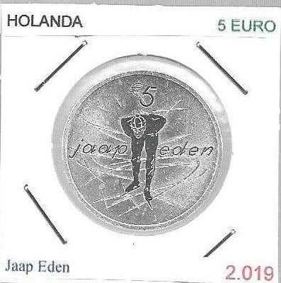 Holanda - - - 5 Euros - 2019 - - - Jaap Eden - - - Moeda