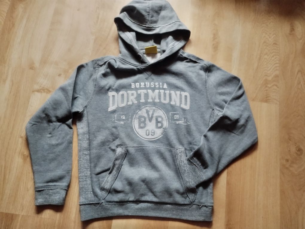 Bluza Borussia Dortmund rozmiar M kolor szary melanż stan bardzo dobry