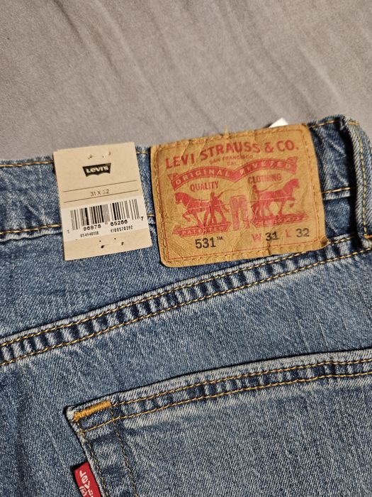 Spodnie jeansowe męskie Levi's 531 Athletic Slim W31L32