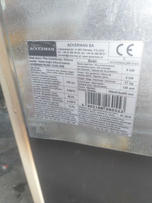 Piec szamotowy koza kominek