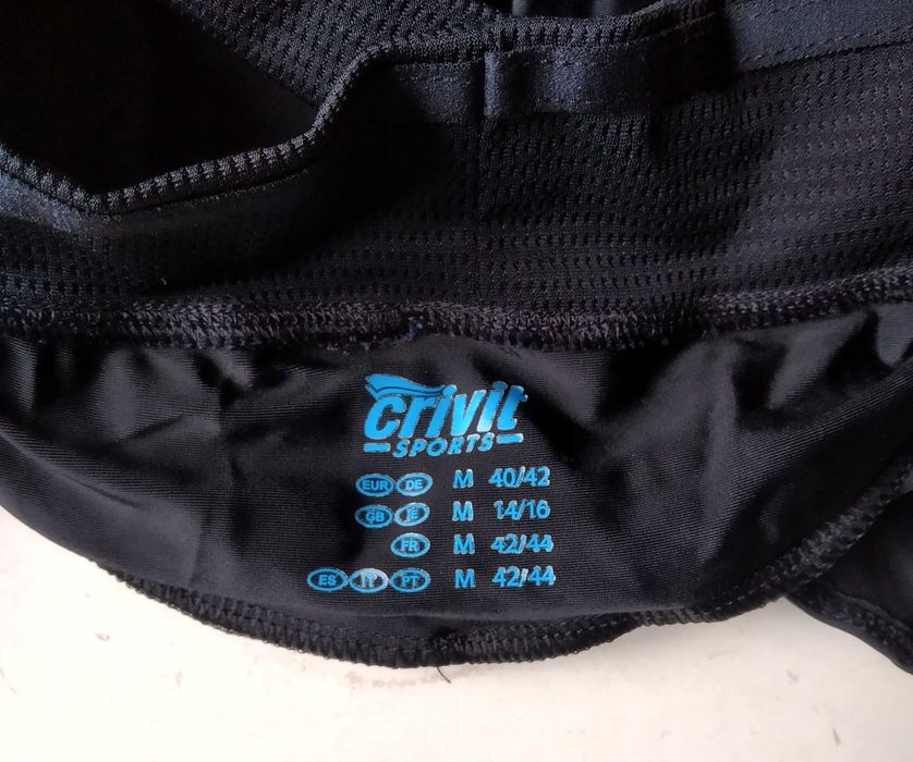 Штани бриджи фітнес INOC 52, Велобриджи шорти шорты CRIVIT M 40-42