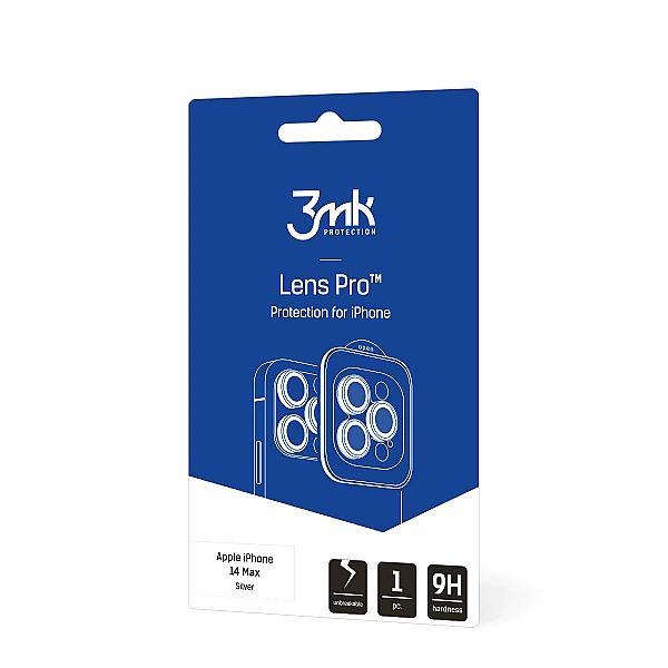 Osłona aparatu 3mk Lens Protection Pro na iPhone 14 Plus - srebrna