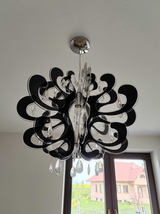 Lampa wisząca sufitowa czarna