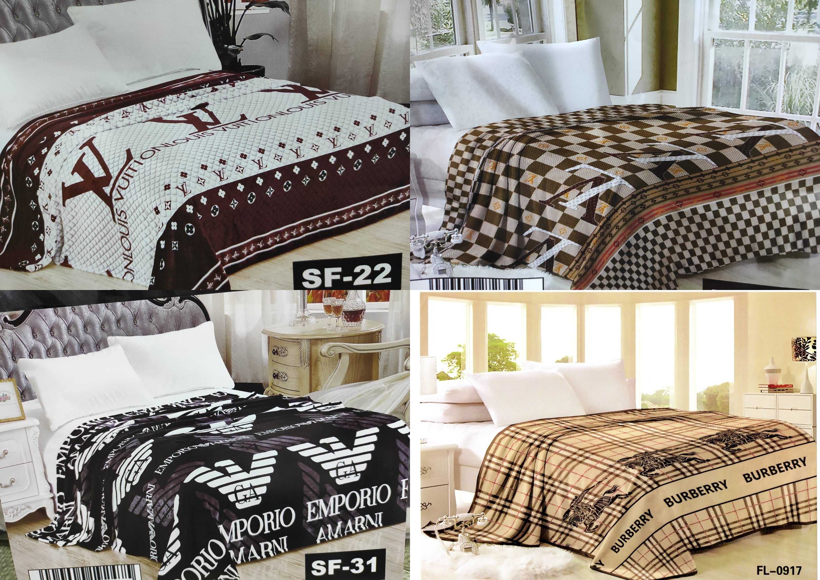 Koc logowane louis vuitton nowość jakość premium armani koce