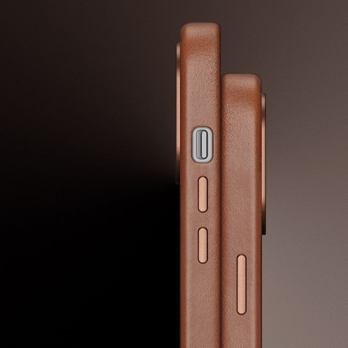 Etui iPhone 14 Pro Dux Ducis Naples Magnetyczne Skórzane Brown