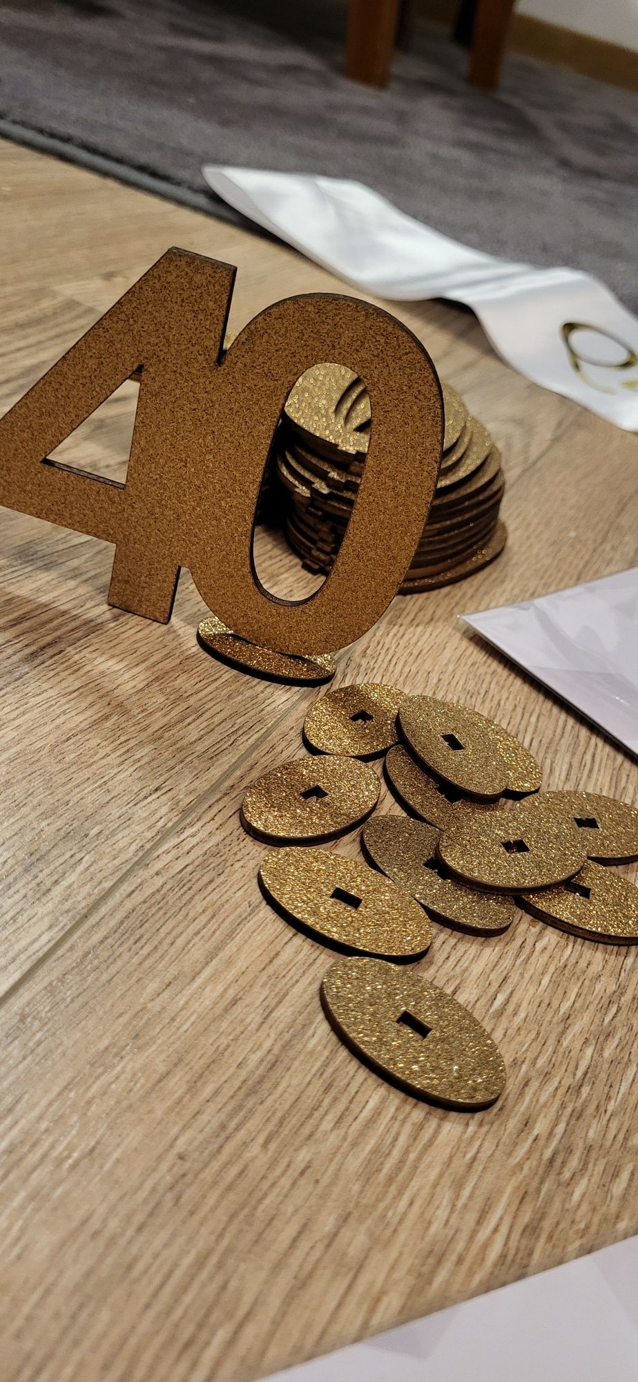 Dekoracje na 40 dla niej i dla niego