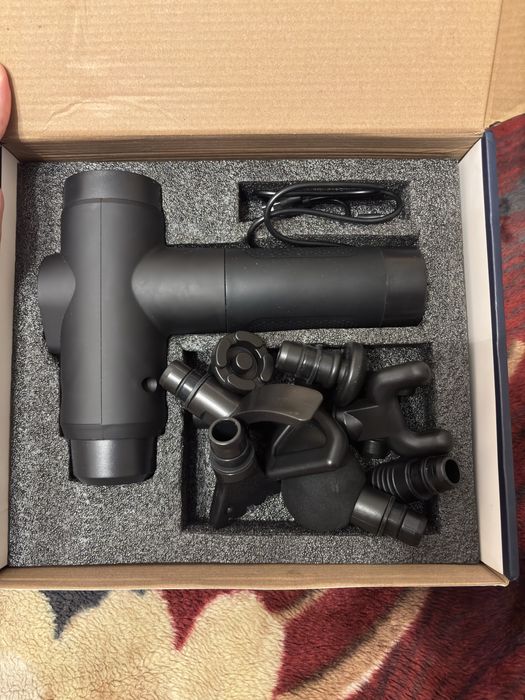 Вібраційний ударний м'язовий масажер Massage Gun Zerolia