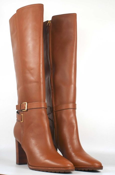 Lauren Ralph Lauren Manchester Burnished Leather Tall Boot roz. 39
