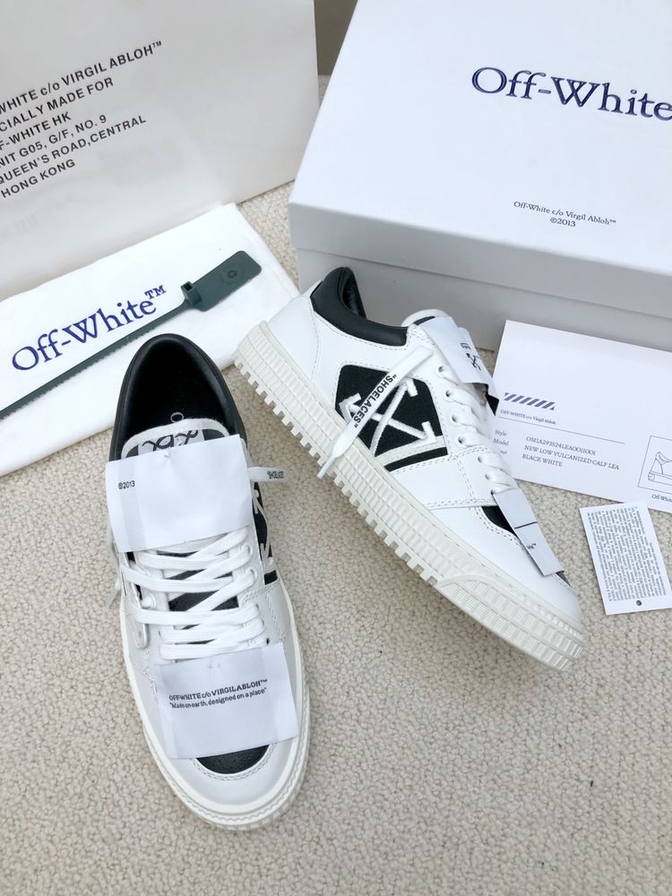 OFF-white кеды мужские белые унисекс кожаные оригинал скороходы