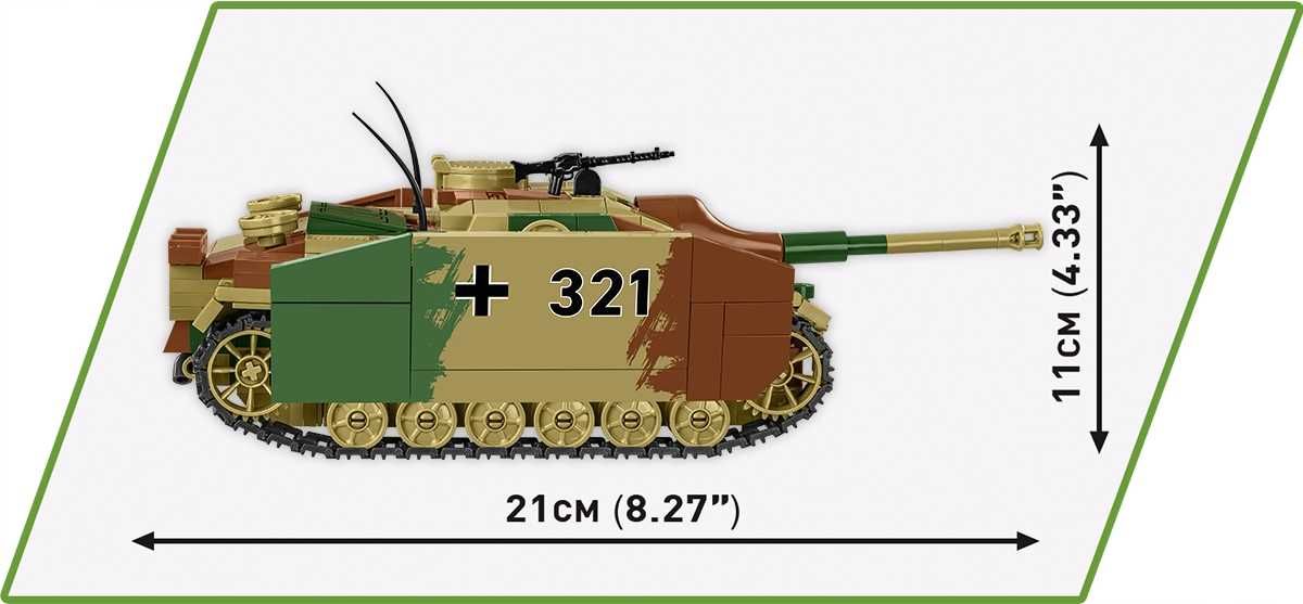 Конструктор COBI Танк Sturmgeschütz III Ausf.G COBI-2285