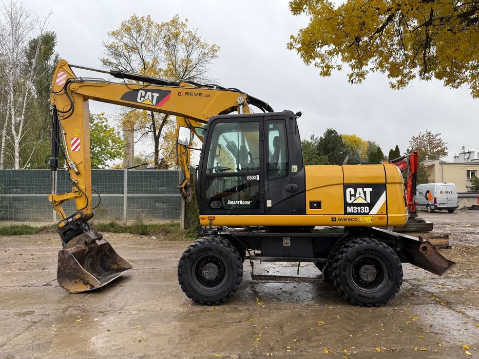 Caterpillar Cat M 313 D koparka kołowa 14 t głowica uchylna Powertilt
