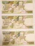 Notas de 5000 escudos, lote 8, cada 25€