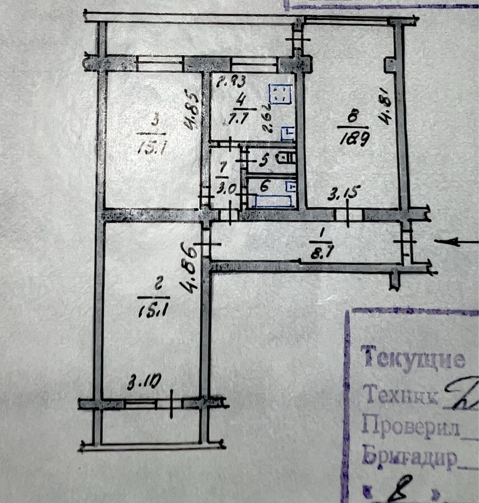 Продам 3-кімнатну кв. Чабани 2 км Теремки Глушкова