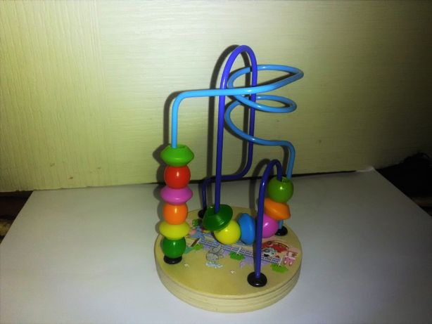 Деревяная игрушка Серпантинка – передвинь шарики по спиральке