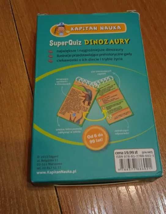 Super Quiz Dinozaury Kapitan Nauka