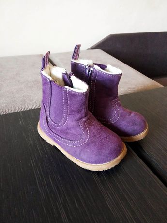 Дитячі зимові чобітки на дівчинку H&M теплі чоботи 18-19  стелька 12,5