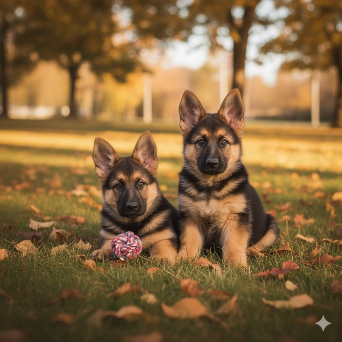 Цуценята німецької вівчарки