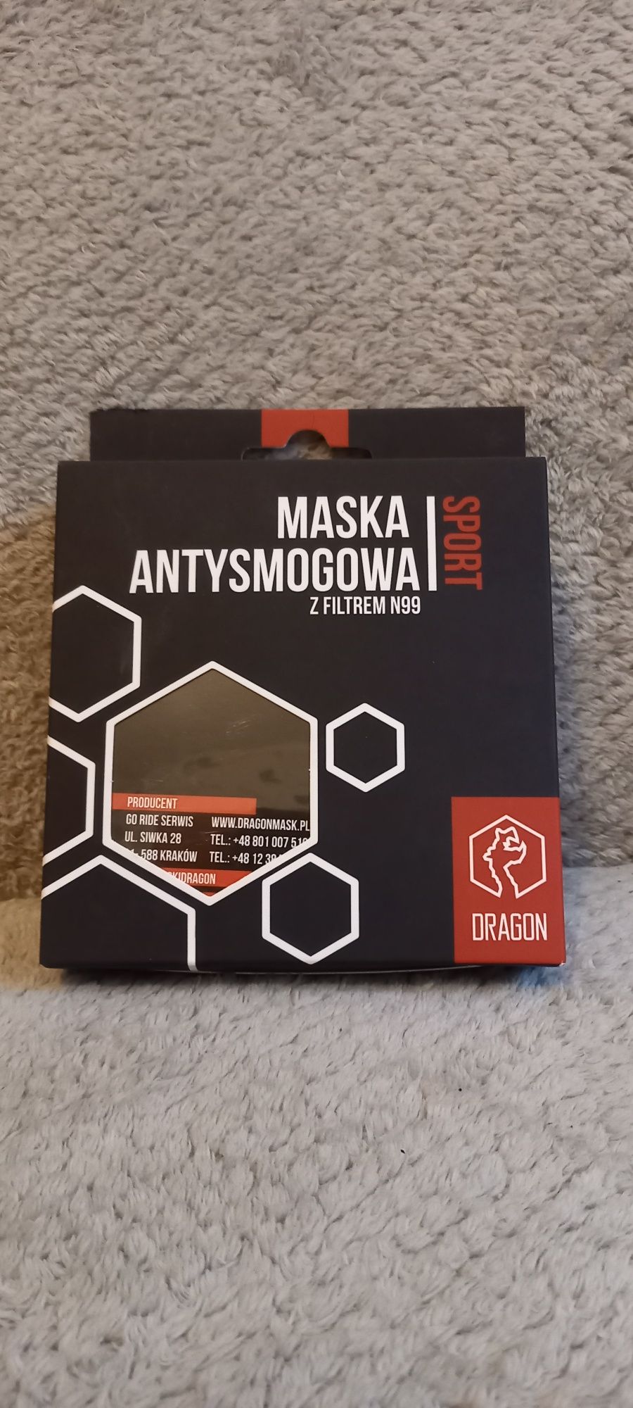 sprzedam maskę antysmogową