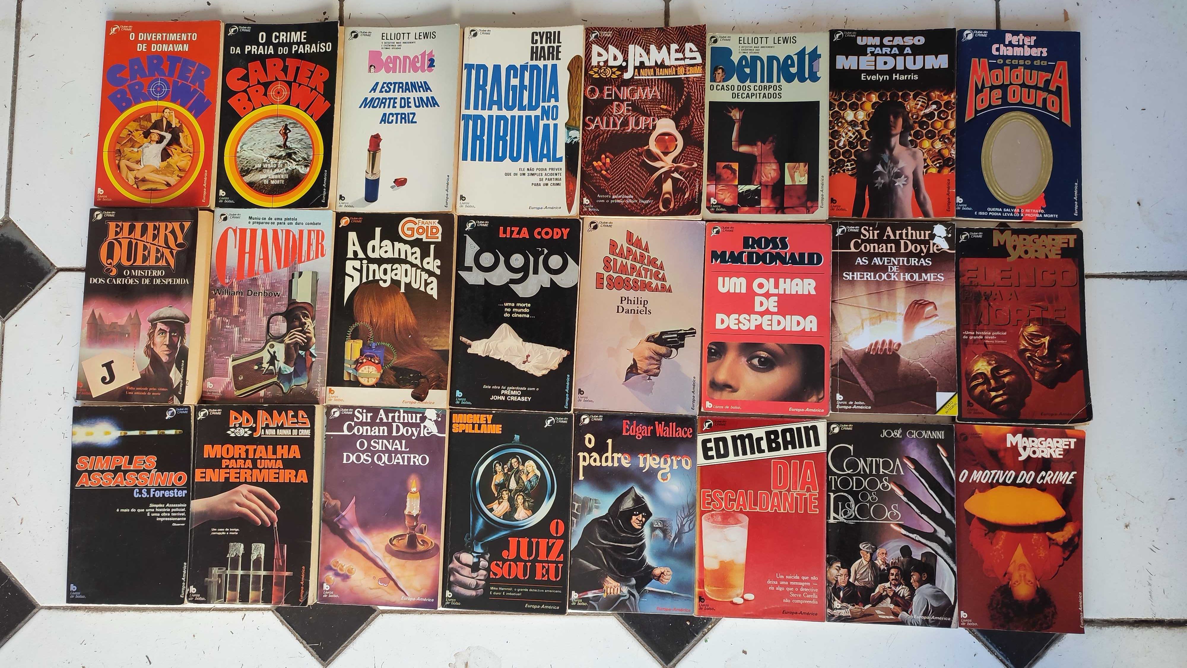 Lote 45 Livros Coleção Clube do Crime - Europa-América