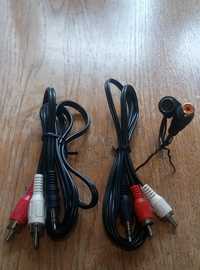 Аудіо кабелі 1м. і 1.2м.jack3,5мм.2RCA та 7pin mini-DIN-RCA