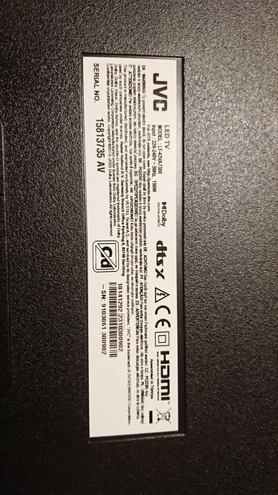 TV lcd 43" jvc lt-43va7300 4k wifi smart