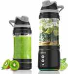 DENOKIN przenośny blender 700ml, 6 ostrzy, ładowanie USB-C, do smoothi