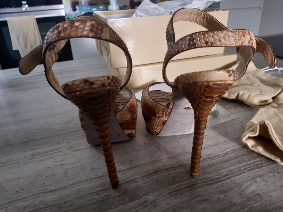 Sandálias de piton Sérgio Rossi - 39