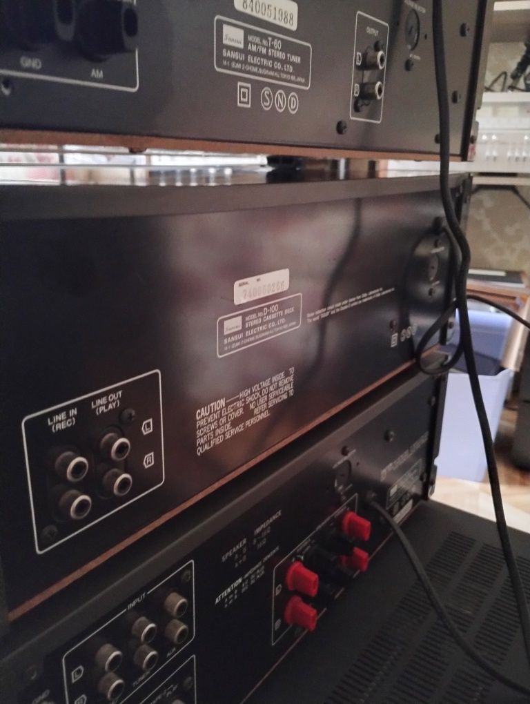 Wieża Sansui wzmacniacz A80  Marantz PM68