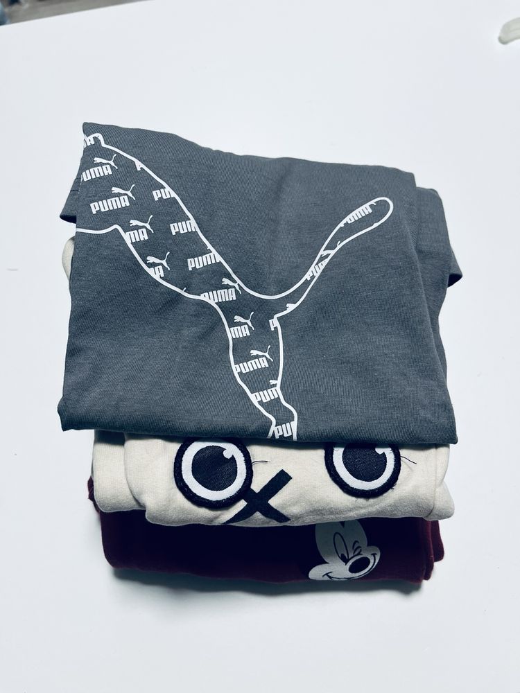 Zestaw 128cm dresy tshirt spodnie Puma Zara myszka miki