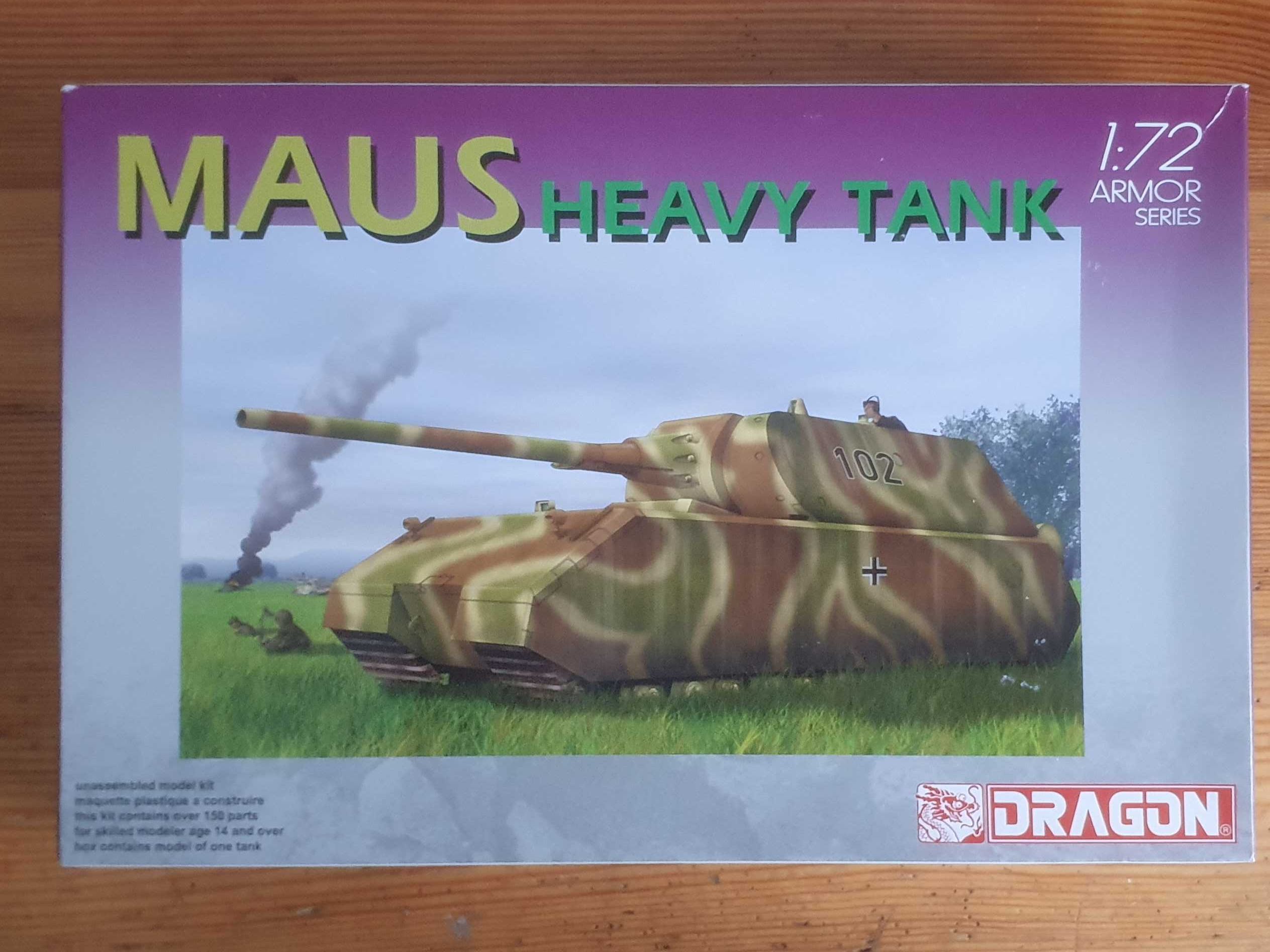 Model czołgu Maus do złożenia Dragon 1:72