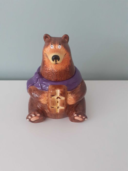Miś milka na łakocie ceramiczny, kolekcjonerski