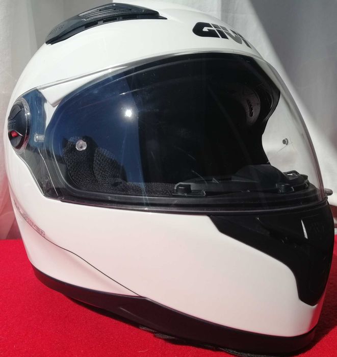 Capacete de mota Givi 50.4 Sniper Branco (M - 58)