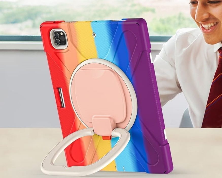 Etui do iPad Pro 11/Air 5/4 z Podstawką i Paskiem na Ramię Kolorowe