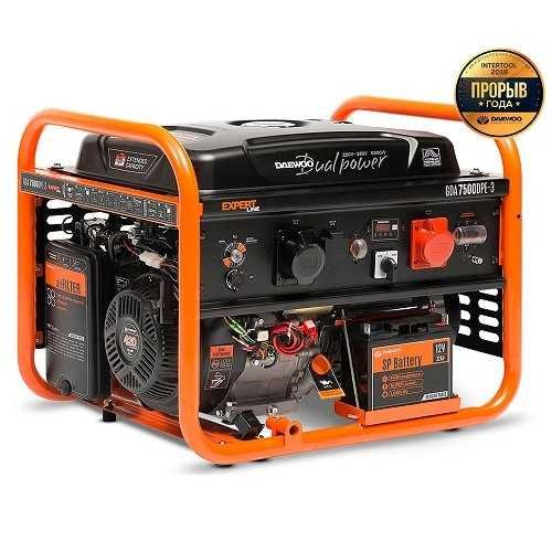 Генератор бензиновий 6,5кВт DAEWOO GDA-7500DPE-3. Новий. Гарантія.
