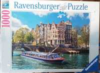 Puzzle Ravensburger 1000 - Canal tour in Amsterdam