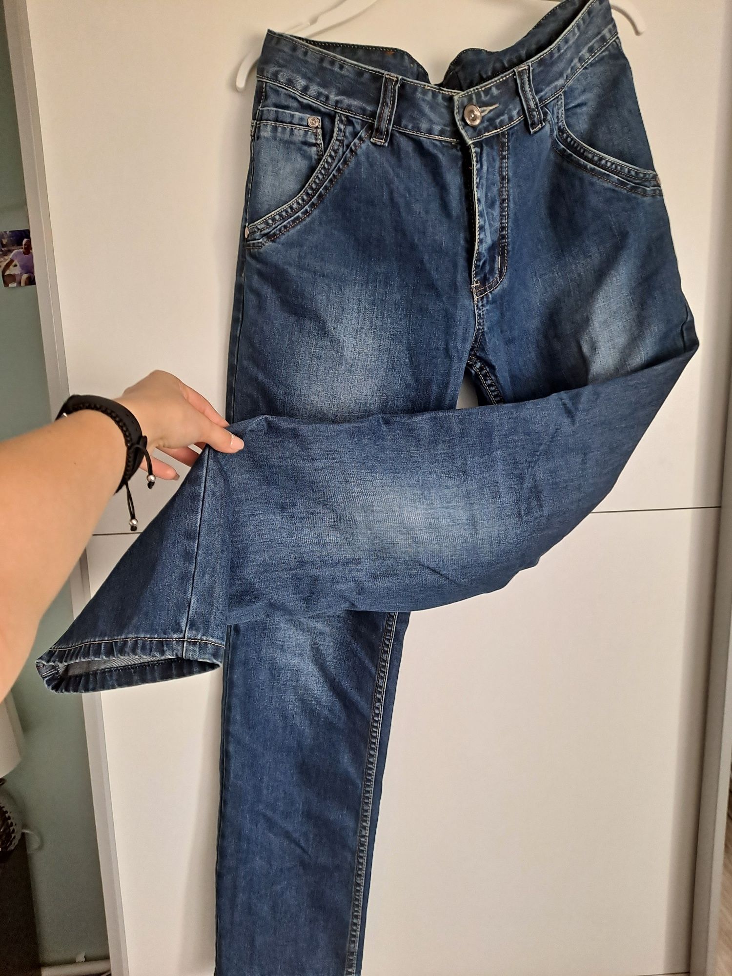 NOWE Spodnie męskie jeansowe