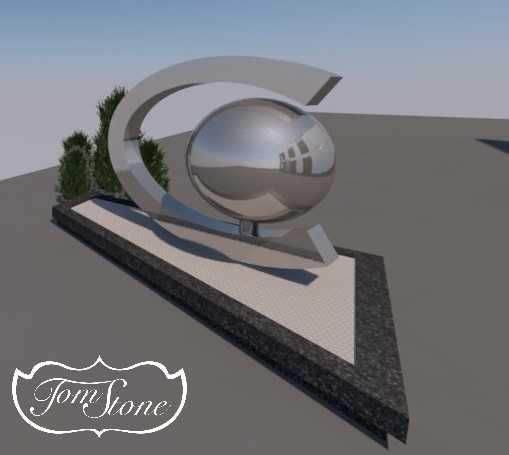 Fontanna BIUROWA Fontanna REPREZENTACYJNA Fontanna Pierścień ze stali