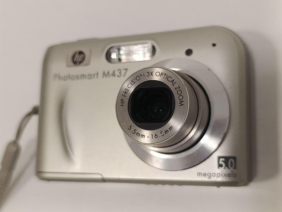 Aparat cyfrowy HP M437 5mpx x3 na baterie vintage y2k retro CCD +karta
