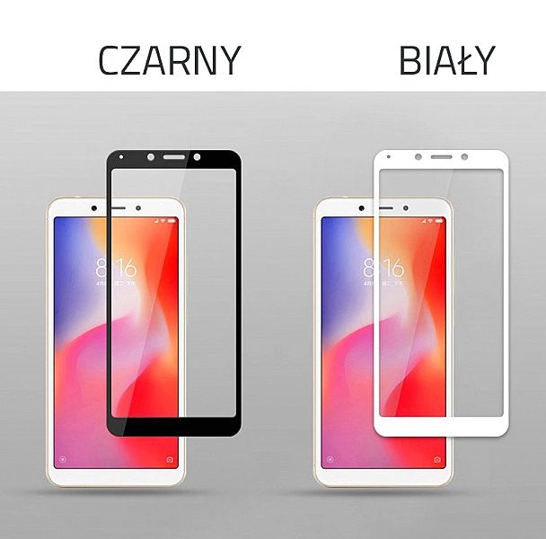 Xiaomi Redmi 6 / 6a Szkło Hartowane Na Cały Ekran Full Glue