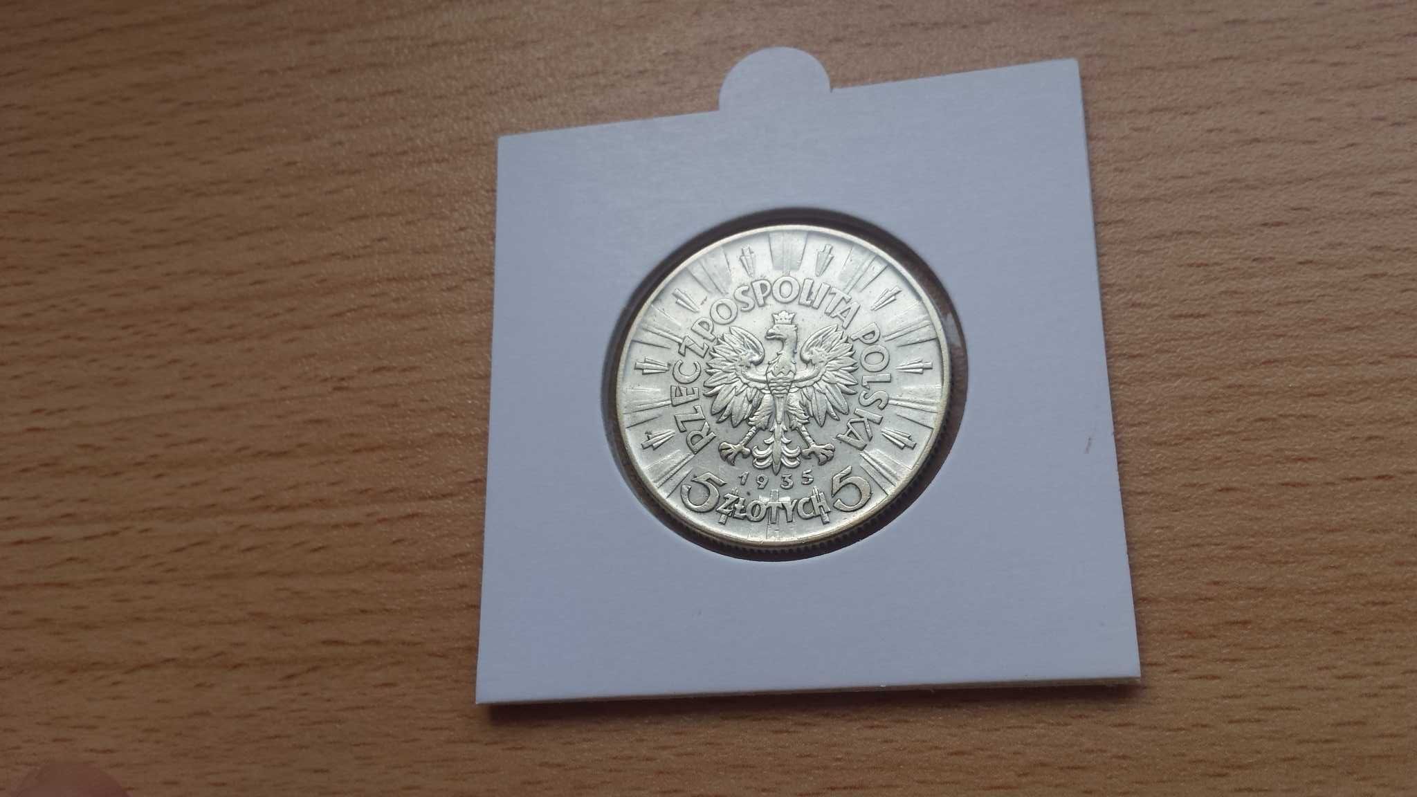 5 złotych Piłsudski 1935 moneta 2RP srebro nr.22