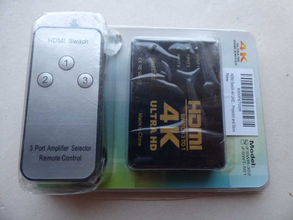 Acessorios novos fotografia/TV, 4K Ultra HD, Hdmi Switch. Ler anuncio