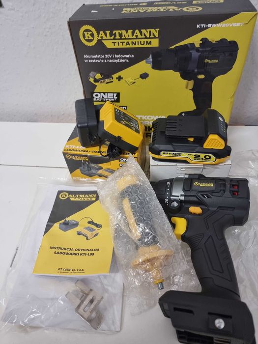 Wkrętarka kaltmann titanium 20v 2ah ładowarka nowe