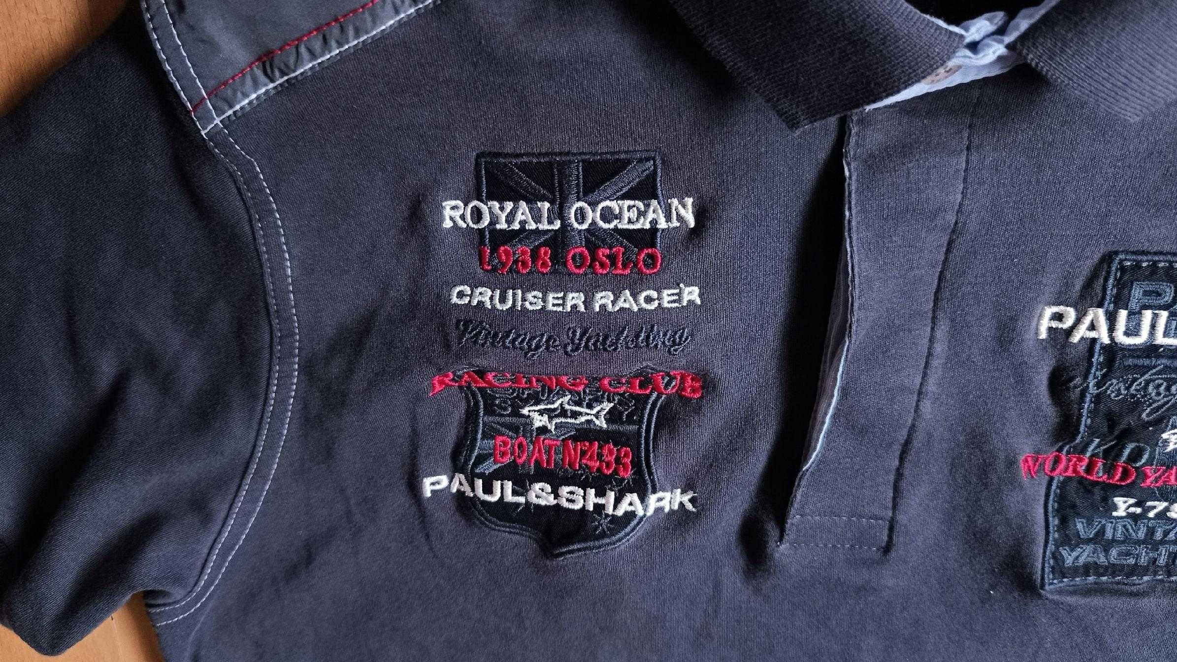 męska koszulka polo PAUL&SHARK r.XL stan bardzo dobry