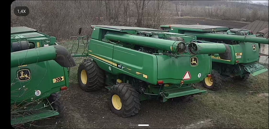 Комбайн John Deere 9880STS 3500/2200 напрацювання