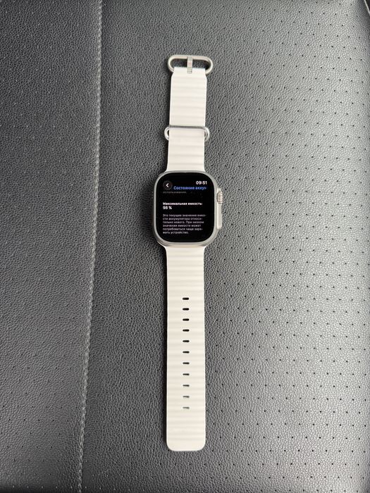 Ідеальні Apple Watch Ultra Titanium Case with White Ocean Band