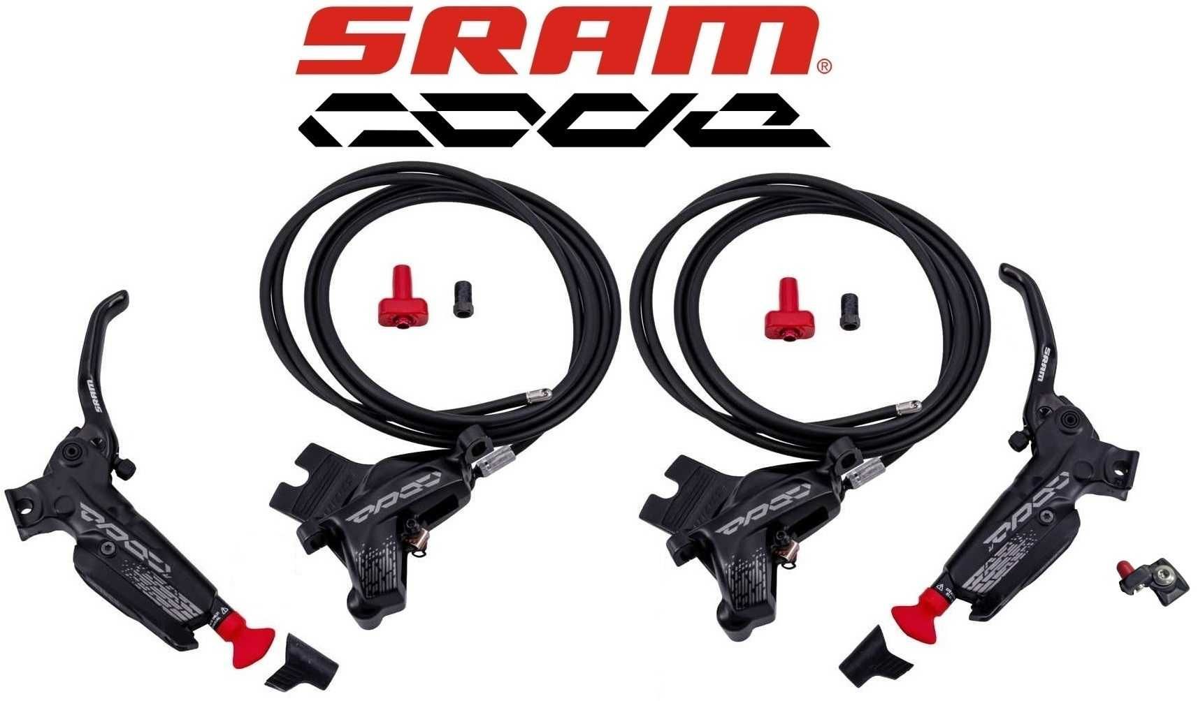 NOWE Sram Code R hamulce hydraulicz. 4-tłoczkowe 200cm 2szt. bez obejm