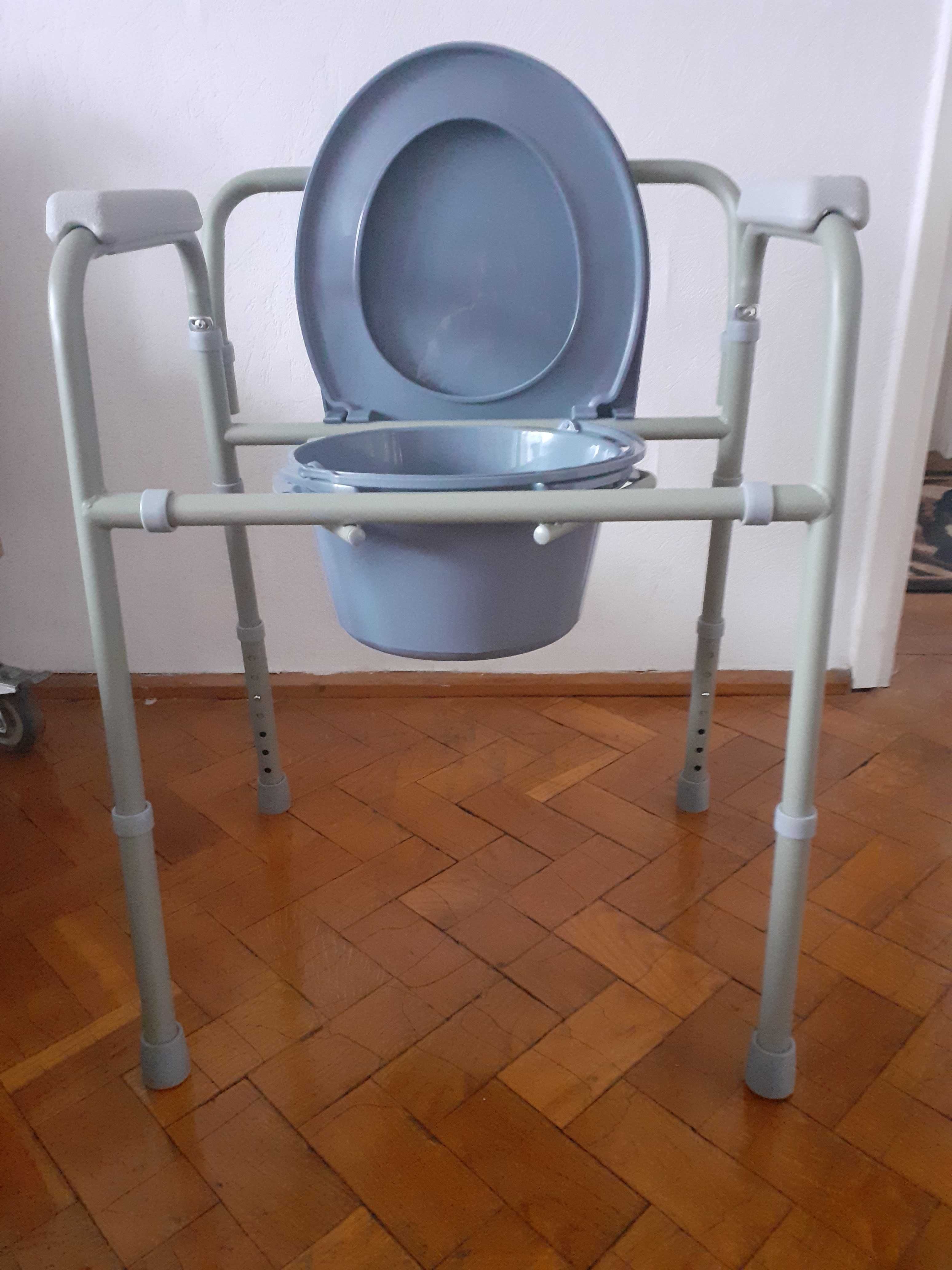 Krzesło toaletowe sanitarne WC składane
